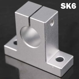 Linear Guide Shaft Support Bearing Rail Silver CNC Guide Support Linear SK8/10/12/13/16/20 Shaft 1pcs 6mm-60mm