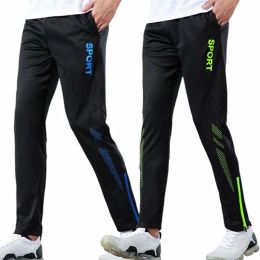 Pants Fashion Running Pants for Men's Soccer Training Pants With Zipper Pockets Trousers Track GYM Fitness Boys Sports Leggings