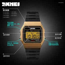 Wristwatches SKMEI 1412 Fashion Women's Digital Watch Waterproof Display Date Week Sports 8 Pcs Wholesale Couple