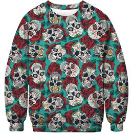 Designer Men's Hoodies Sweatshirts Mens Hot Sweater 3d Printed Skull Series Street Personalised Fashion Pullover Round Neck Sweater