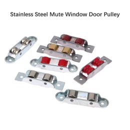 88 Type Flat/Groove Double Wheel Metal Doors Window Pulley Support Bottom Sliding Roller Track Hardware Accessories