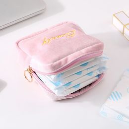 Women Girl Mini Small Lipstic Makeup Bags Travel Zipper Earphone Sanitary Napkin Cosmetic Storage Organizer Bag Pouch Case