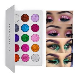 Shadow Veronni 15 Colours Glitter Eyeshadow Pallete Pressed Shimmer Pigment Glitters Eye Makeup Palette Diamond Cosmetic Magnet Palette