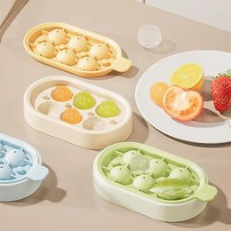 Baking Moulds Six-ball Ice Lattice Silicone Box With Lid Round Ball Food Grade Mould Spherical Easy Demoulding Mould Cream Tool
