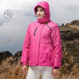 Ski Suit for Women Waterproof Snow Jacket Pants Outdoor Snowboard Wear Set Women's Winter Fleece Warm Raincoat Skiing Outfits