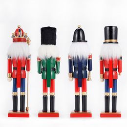 Christmas Nutcracker Building Block Set King Trumpeter Soldier Drummer Bricks Toy For Children Xmas Gift Christmas New Year Home