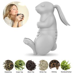 Cute Rabbit Silicone Tea Infuser Filter Bunny Tea Maker Puer Tea Herb Tea Strainer Tools Accessories Gift