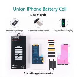 Brand New High-Capacity Battery Cell No Cable For iPhone X XR XS Max 11 12 13 14 Pro Max Rechargeable Battery Zero Cycle No Pop