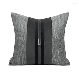 Pillow Grey Striped Covers Home Decor Throw Cover S For Outside Garden Chair Autumn Decoration Pillowcase 45x45cm