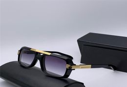 Vintage Men 663 BlackGold Retro Pilot Sunglasses Grey Gradient Lenses Mens Sunglasses Shades UV400 with box3002236