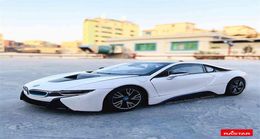 Rastar 124 BMW i8 concept car supercar Static Simulation Diecast Alloy Model Car Toy collection Christmas gift models car203S5111924