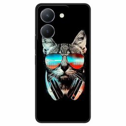 For Vivo Y27s 4G Case Silicone Painted Cool Wolf Soft TPU Coques for Vivo Y27 5G Y 27 2023 Shockproof Covers Y 27s Lions Cartoon