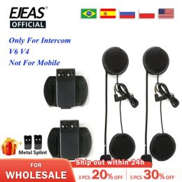 EJEAS V6 PRO Helmet Intercom Clip 3.5mm Microphone Speaker Headset for Vnetphone V4 Motorcycle Bluetooth Interphone