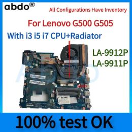 Motherboard For Lenovo G500 G505 Laptop Motherboard.LA9912P LA9911P Motherboard.upgrade Intel LA9631P.With i3 i5 i7 CPU+Radiator