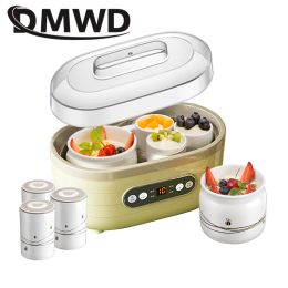 Makers DMWD Automatic Electric Yoghourt Maker Timer Fruit Sour Cream Fermenting Machine Leben Picle Natto Fermenter Ceramic Yoghurt Cups