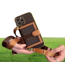 Designer Card Holder Phone Cases for iPhone 11 12 13 14 pro max Electroplated Handbag Case5363998