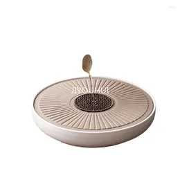 Tea Trays Japanese Luxury Plate Ceramic Circular El Living Room Ceremony White Mini Small Beautiful Home Decoration