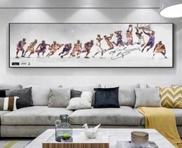 Sports Star Art Canvas Painting Basketball Player Posters and Prints Wall Art Pictures for Teen Living Room Cuadros Home Decoratio1619122