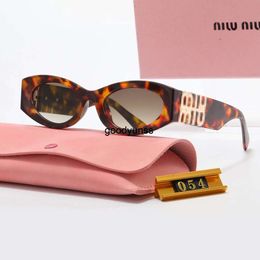 Miui sunglasses Designer sunglasses ladies luxury round frame fashion goggles men and women outdoor beach sun glasses anti-blue light radiation cat eye glasses