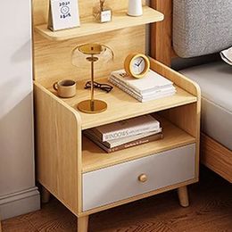 Bedroom Wood Nightstand Bedside Drawer Storage Bed Table Nightstands Home Cabinets Mesa De Cabeceira Garden Furniture Sets
