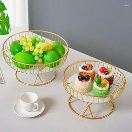 Plates Fruit Bowl Container Modern Creative Stylish Single Tier Dish Basket For Cabinet Kitchen Countertop Household Garden Party
