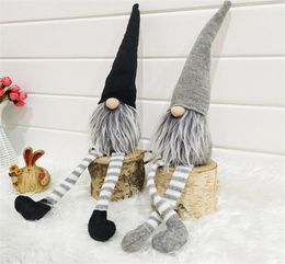 Christmas Striped Cap Faceless Doll Swedish Nordic Gnome Old Man Dolls Toy Christmas Tree Ornament Pendant Home Decoration DC9461003257