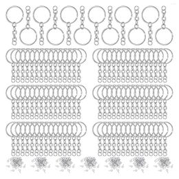 Hooks 360 Pcs Keychain Rings Kit Including Open Jump Connectors Bulk And Screw Eye Pins For DIY Crafts Silver