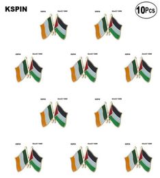 Ireland Palestine Friendship Lapel Pin Flag badge Brooch Pins Badges 10Pcs a Lot3062172