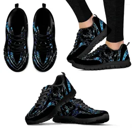 Casual Shoes INSTANTARTS Cool Antler Print Lightweight Outdoor Lace Up Summer Comfortable Breathable Sneakers Platform