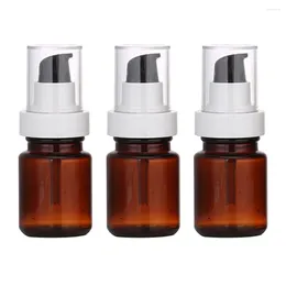 Storage Bottles 3pcs 60ml Empty Pump Essential Oil Essence Dispensers Lotion Vials Makeup Stroage