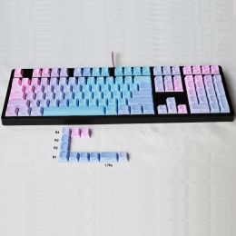 Keyboards Sunset Blue Gradient PBT Keycaps DoubleShot Backlit OEM Cherry Fit Gateron Kailh Cherry MX Switches for Mechanical Keyboards