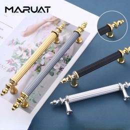 Black Gold Simple Aluminium Cabinet Drawer Door Handle Wardrobe Cabinet Door Furniture Hardware Handle Long Handle