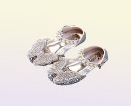 Flat Shoes Girls Fashion For Kids 2021 Autumn Glitter Rhinestone Butterfly Princess Flats Toddler Dress Party Dance Brand Baby5023322