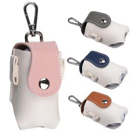 Golf Ball Waist Bag Storage Portable Leather Sports Bag Small Size Golf Accessories Hook Clip Fixed Storage Buckle Handbag