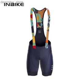 Cycling Jersey Sets INBIKE Mens MTB Cycling Bib Shorts Bike Riding Pants Man Professional Bicyc Shorts for Men Road Bike Mountain Cycling Clothes L48