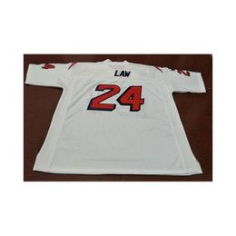 American College Football Wear Rare Men Goodjob 24 Ty Law 1995 White Colour Jersey Size S-5Xl Or Custom Any Name Number Drop Delivery S Ot30N