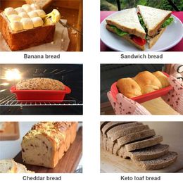 Rectangular Bread Mould Square Silicone Non-Stick Toast Mould Cake Baking Pan Kitchen Baking Accessories