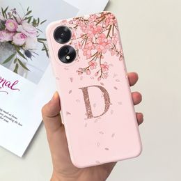 For OPPO A38 4G Case Cute Crown Letters Shockproof Silicone Soft Phone Back Cover For OPPO A18 Funda OPPOA38 A 38 CPH2579 Bumper