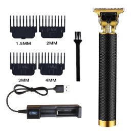 Trimmers T9 Hair Cutting Machine Wireless 0mm Precision Trimmer Professional Haircut Clipper 0 mm Contour Detail Shaving Finishing Cutter