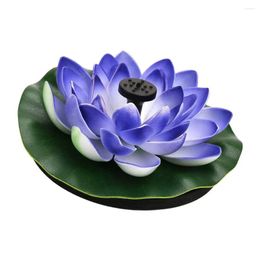 Garden Decorations Plant Lotus Fountain Pond Adornment Ornament Modelling Scene Decor Floating Pool Solar