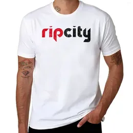 Men's Tank Tops Rip City T-Shirt Blacks Hippie Clothes Tees Men Workout Shirt