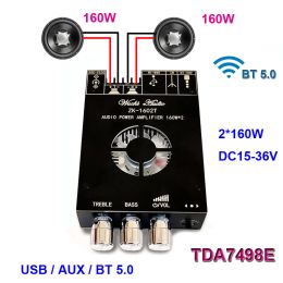 Amplifier 2*160W TDA7498E Power Subwoofer Stereo Amplifier Board Bluetoothcompatible 2.0 Channel Class D Home Theatre Audio Amp