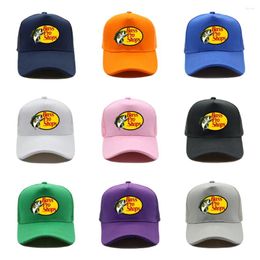 Ball Caps Fashion Printed Net Baseball Hat Men's Outdoor Sunshade Leisure Fishing Truck Male Mesh Cap