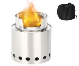 Bonfire Fire Pit Wooden Stove Stainless Steel Camping Portable Winter Heating Practical Outdoor 2202251074970