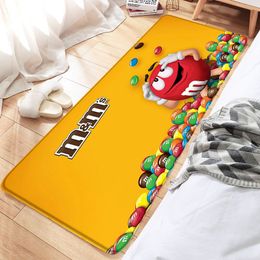 Living Room Carpet M&M Candy snacks Floor Mat Doormats Pets Rug Bathroom Mat Kitchen Hallway Foot Rugs Home Decor Wedding Gift