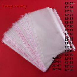 Gift Wrap Width 32cm Large Clear OPP Adhesive Bag Transparent Poly Resealable Packaging Self Plastic Pouch Wedding Bags