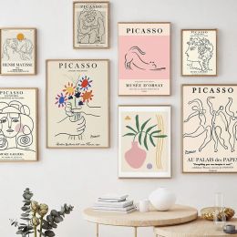 Henri Matisse Picasso Retro Poster Abstract Women Line Art Print Boho Body Canvas Painting Wall Picture Living Room Home Decor