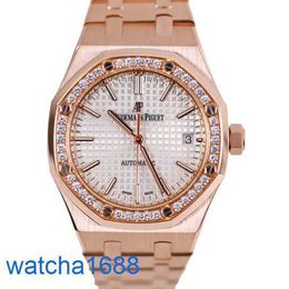 AP Wrist Watch Montre Epic Royal Oak Series 15451OR Womens Rose Gold Automatic Mechanical Swiss Famous Watch Luxury Sports Watch with Diameter