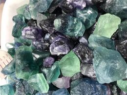 Decorative Figurines 1 Kg Top Quality Rough Natural Fluorite Quartz Crystal Stone China Specimen