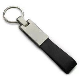 Fashion PU Leather Keychain Business Gift Leather Key Chain Men Women Car Key Strap Waist Wallet KeyChains Keyrings